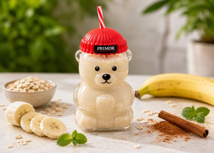 5 receitas de smoothies de verão fáceis e refrescantes 7 smoothie de platano y avena oso primoroso 750x536 1