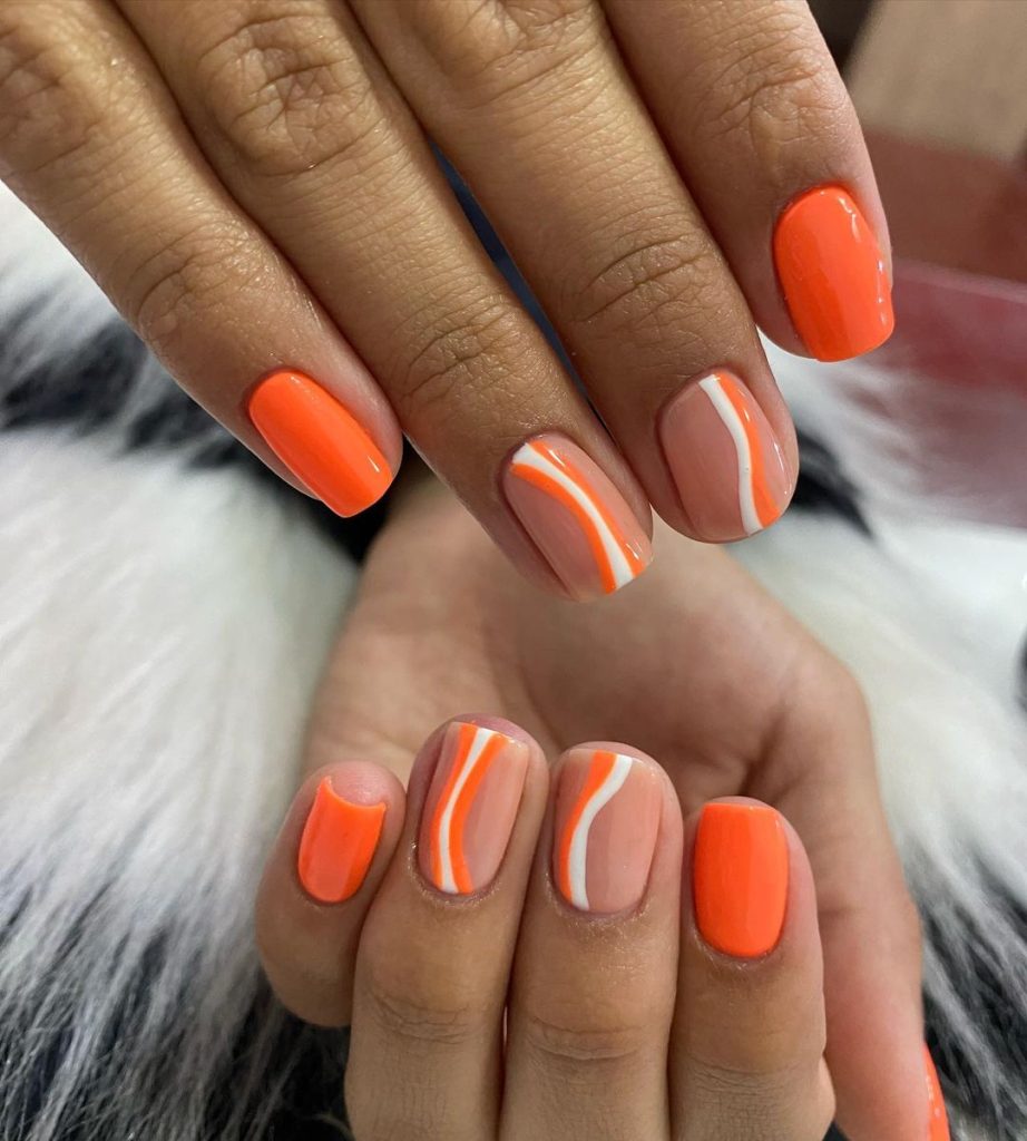 Estas son las mejores ideas de uñas naranjas