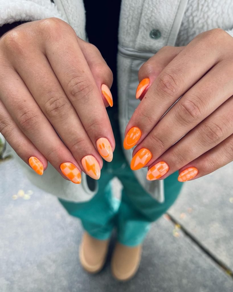 Estas son las mejores ideas de uñas naranjas