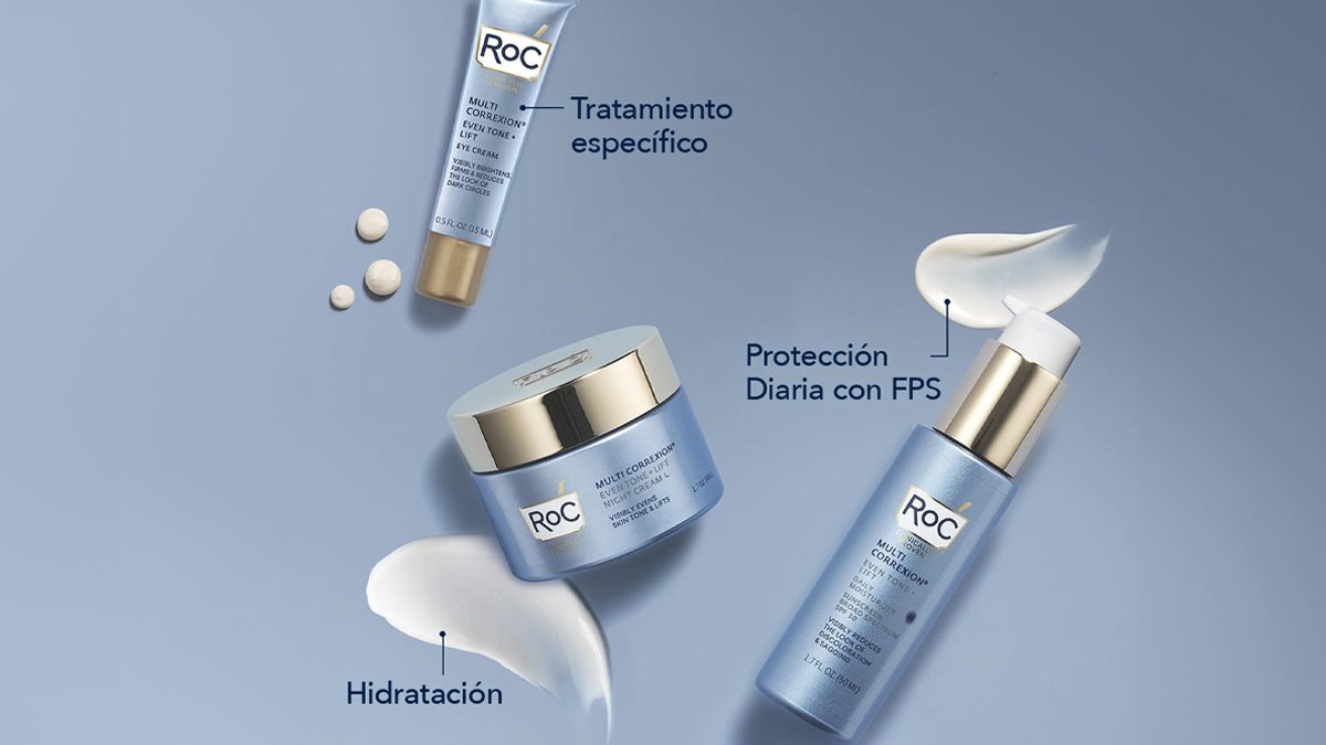 Completa tu rutina facial para una piel uniforme y radiante con la nueva gama even tone + lift de ROC®