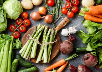 Verduras de temporada de primavera.