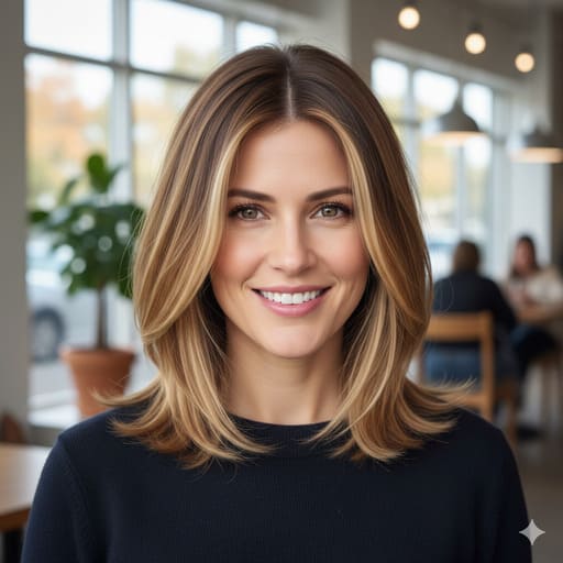 corte pelo long bob balayage
