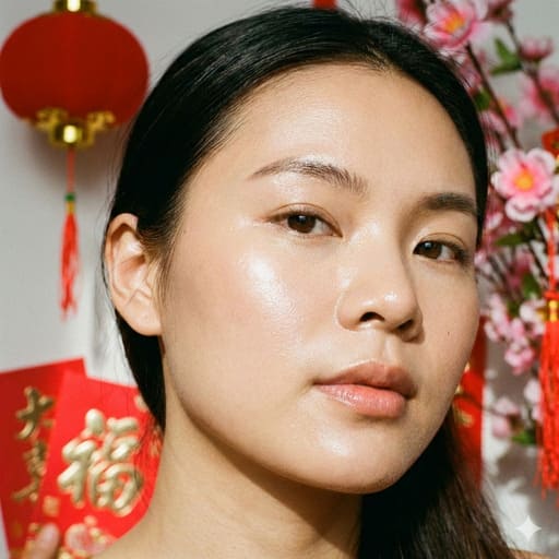 maquillaje ano nuevo chino piel luminosa