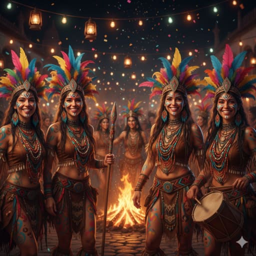 maquillajes grupales de mujer guerreras